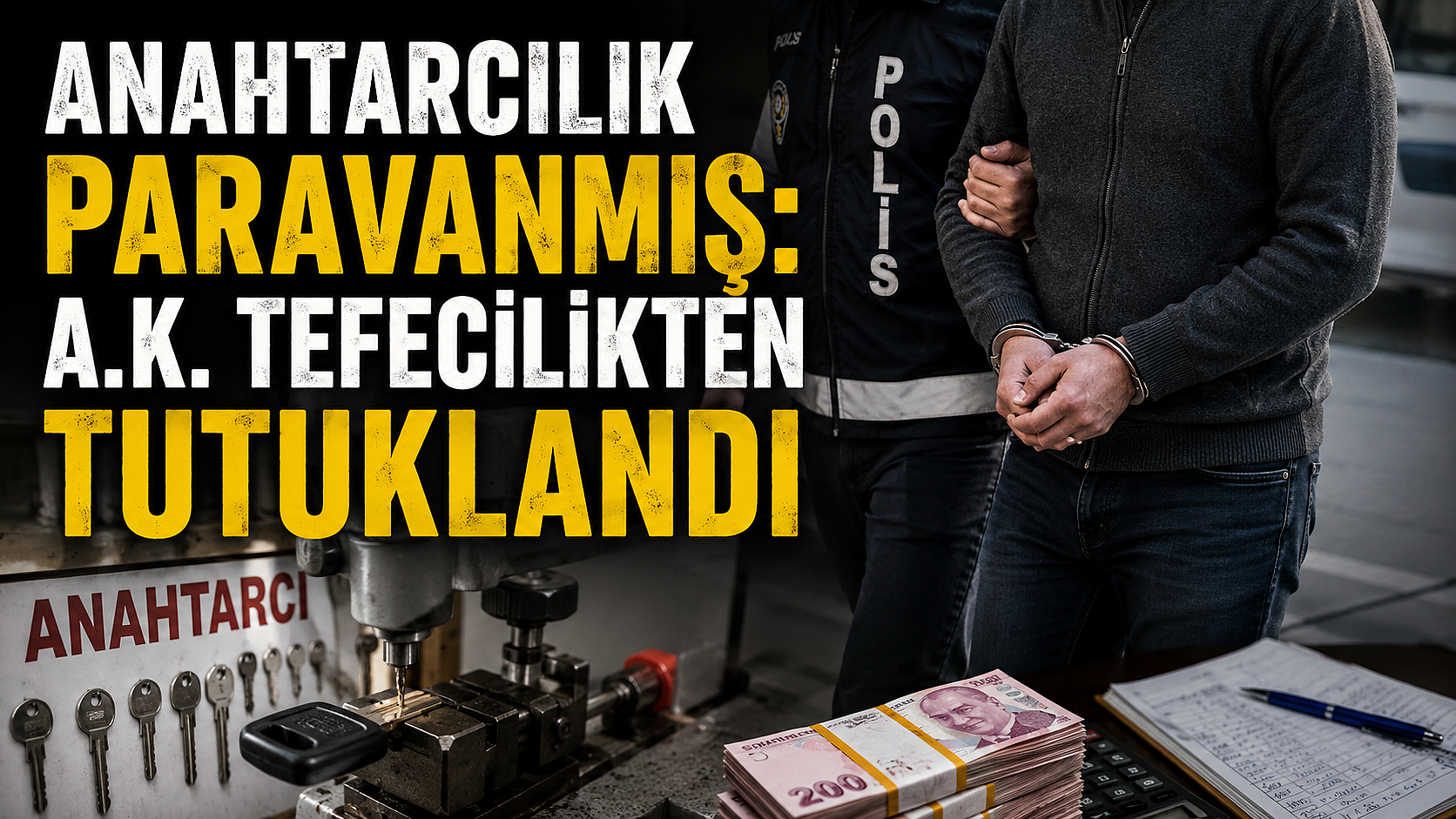 Anahtarcılık Paravanmış: A.K. Tefecilikten Tutuklandı