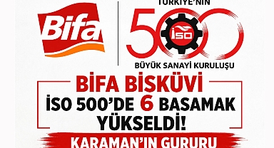 Bifa Bisküvi İSO 500'de 6 Basamak Yükseldi: Karaman'ın Gururu