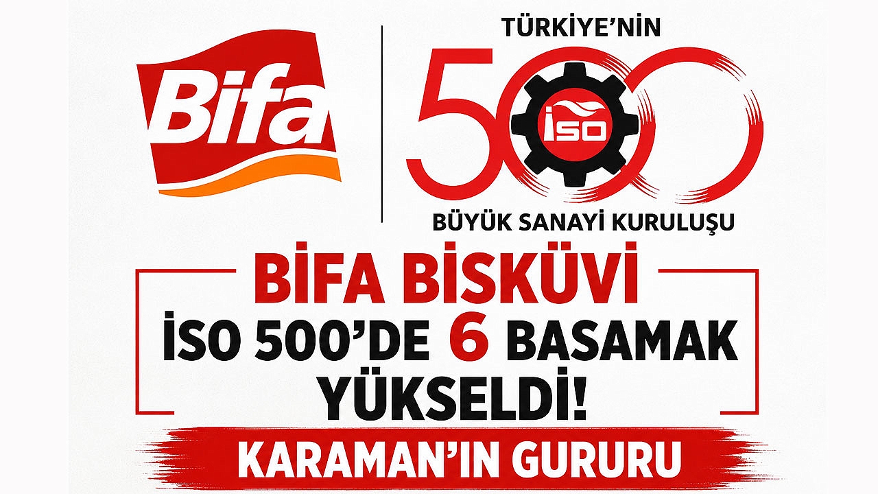 Bifa Bisküvi İSO 500'de 6 Basamak Yükseldi: Karaman'ın Gururu