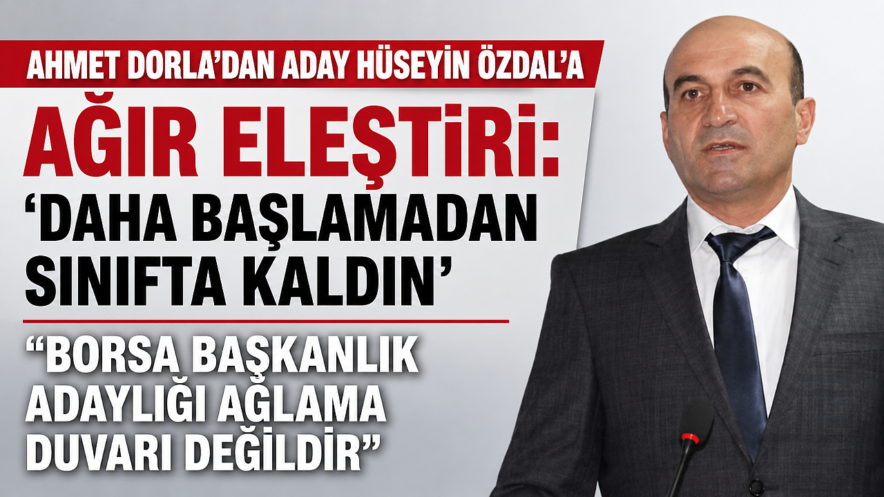 “Borsa başkanlık adaylığı ağlama duvarı değildir”