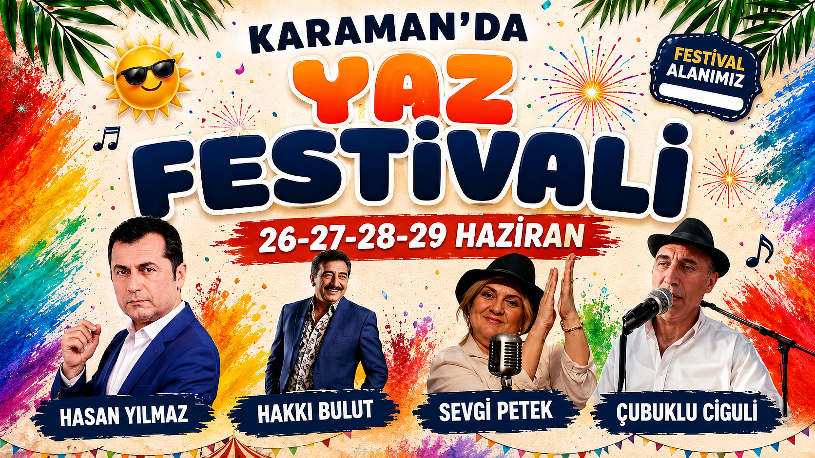 Hakkı Bulut, Hasan Yılmaz, Sevgi Petek ve Çubuklu Ciguli Karaman’da