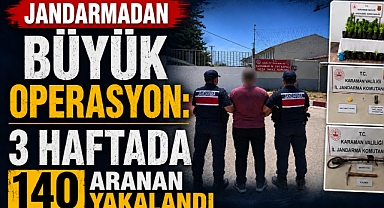 Jandarmadan Büyük Operasyon: 3 Haftada 140 Aranan Yakalandı