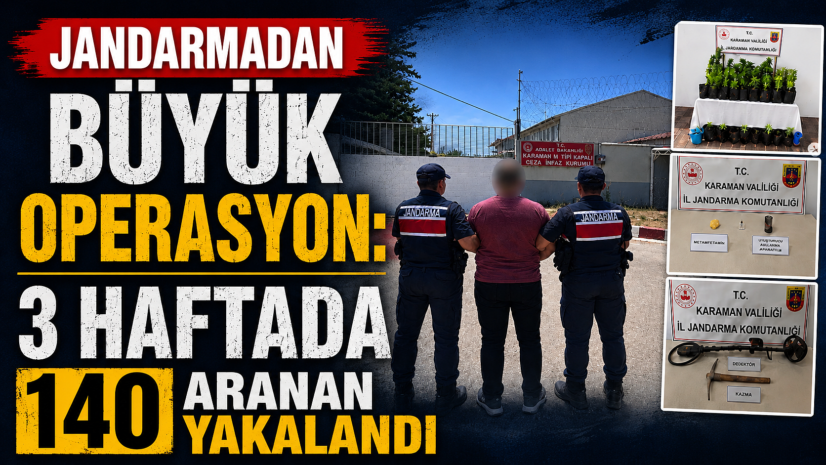 Jandarmadan Büyük Operasyon: 3 Haftada 140 Aranan Yakalandı