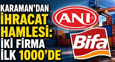 Karaman’dan İhracat Hamlesi: İki Firma İlk 1000’de
