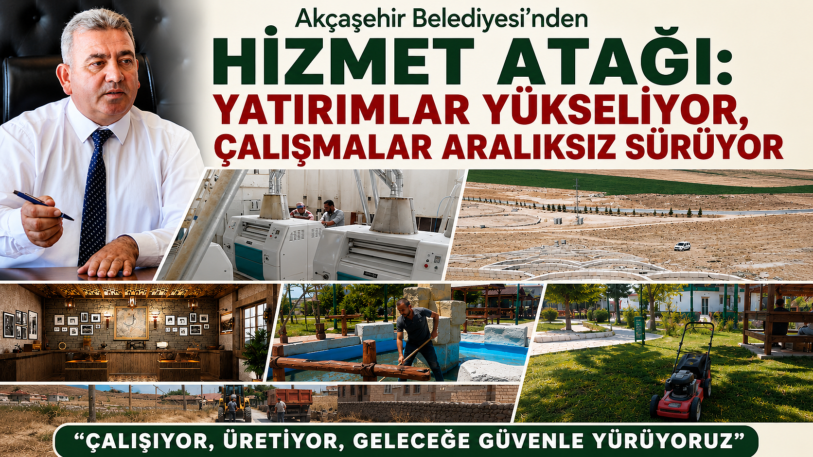 Akçaşehir'de Hizmet Atağı: Yatırımlar Yükseliyor, Çalışmalar Aralıksız Sürüyor