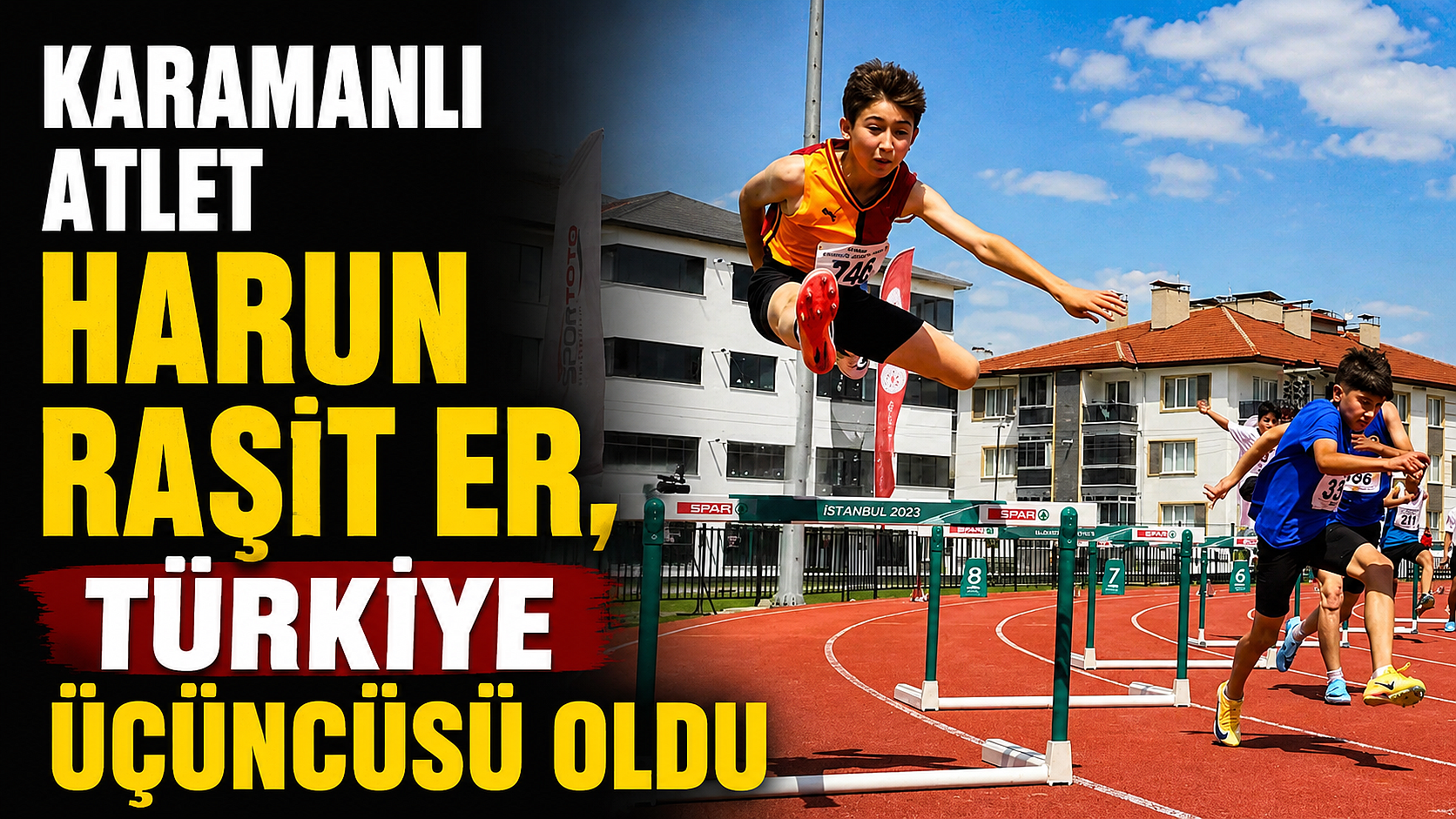 KARAMANLI ATLET HARUN RAŞİT ER, TÜRKİYE ÜÇÜNCÜSÜ OLDU