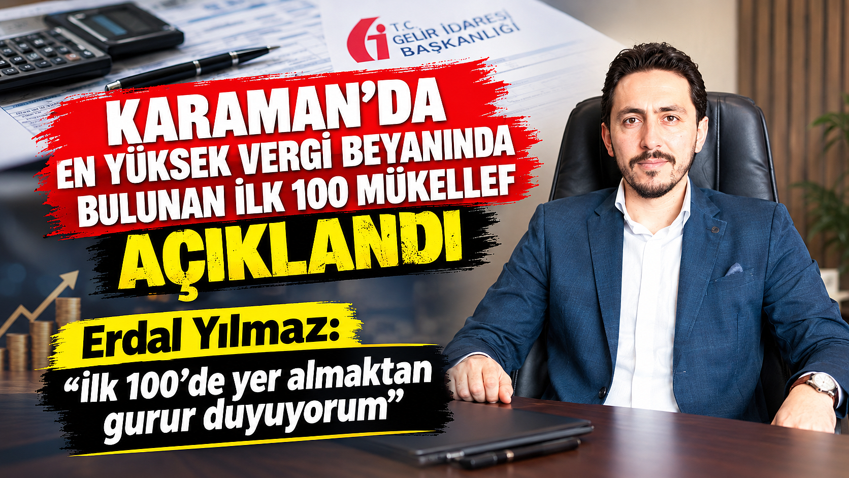 Erdal Yılmaz: “İlk 100’de yer almaktan gurur duyuyorum”
