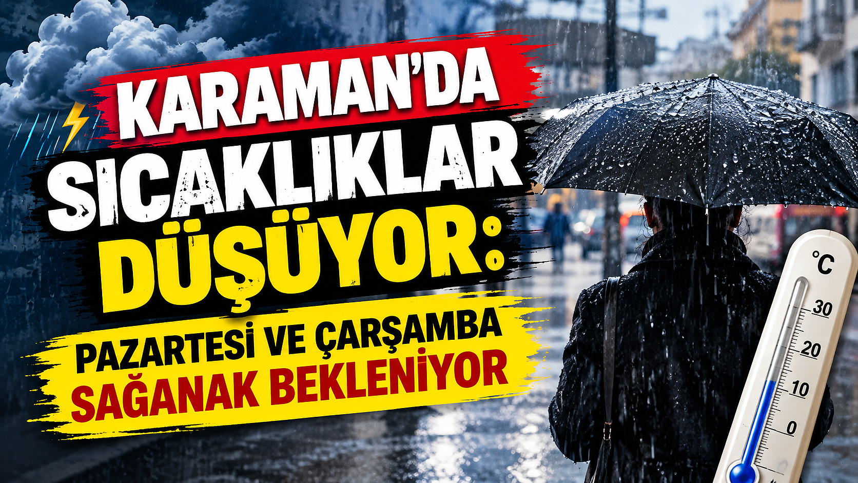 Karaman’da sıcaklıklar düşüyor: Pazartesi ve Çarşamba sağanak bekleniyor