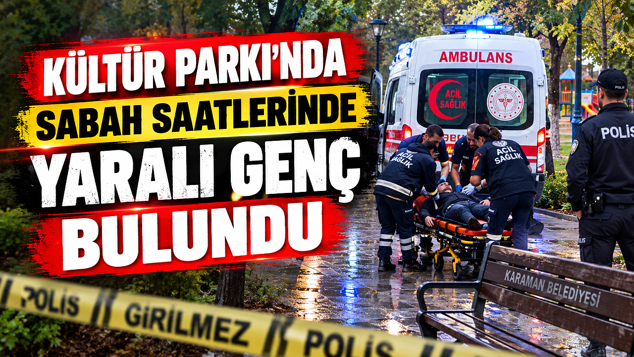 Kültür Parkı’nda Sabah Saatlerinde Yaralı Genç Bulundu