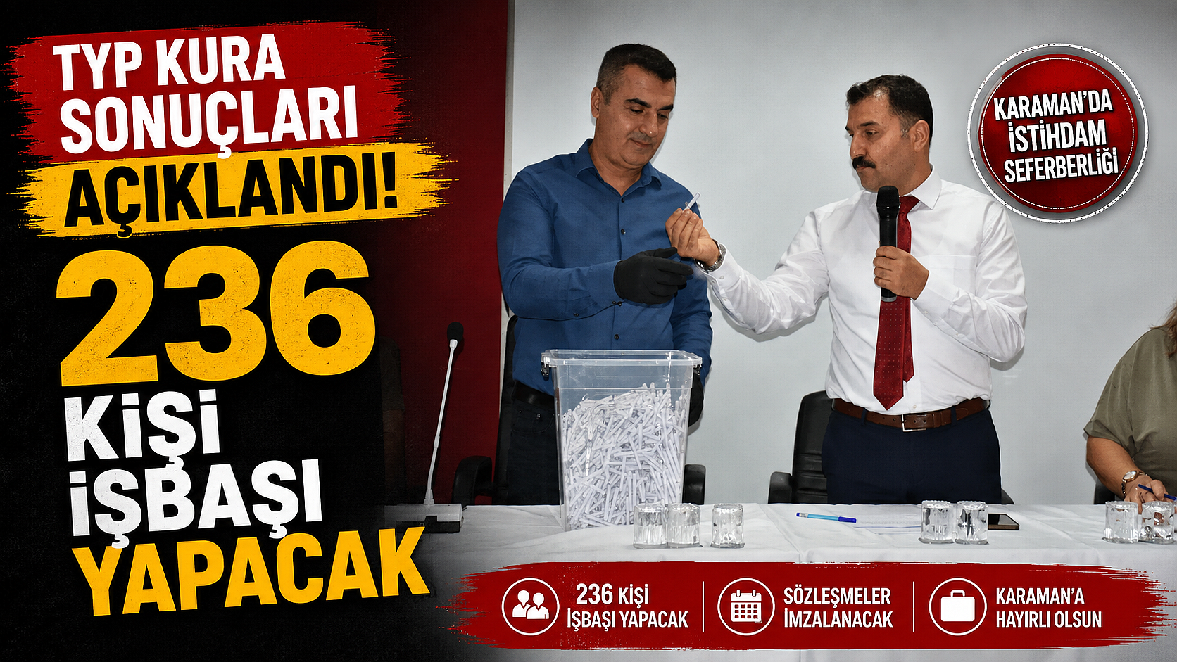 TYP Kura Sonuçları Açıklandı: 236 Kişi İşbaşı Yapacak