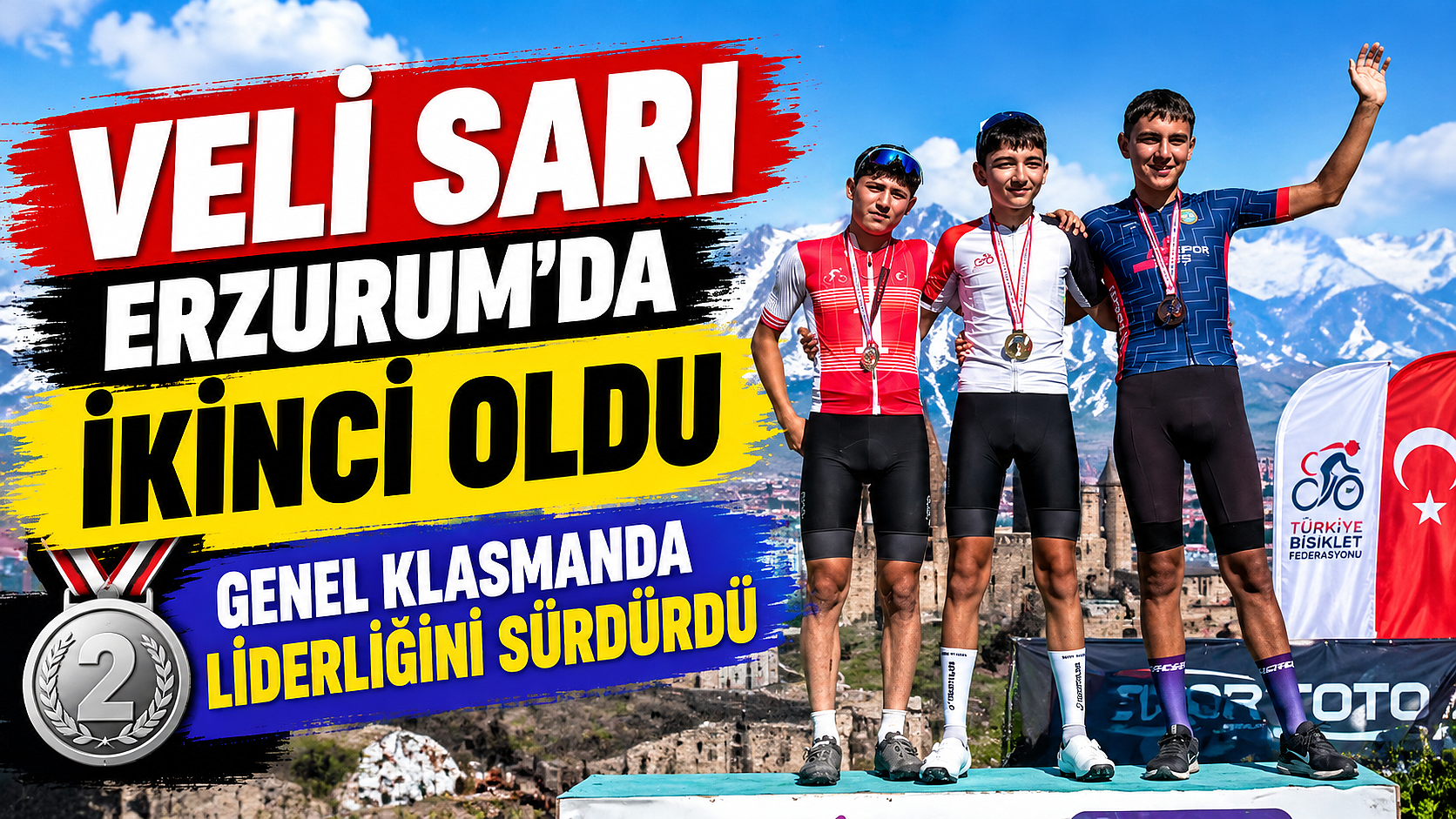 VELİ SARI ERZURUM’DA İKİNCİ, GENEL KLASMANDA LİDERLİĞİNİ SÜRDÜRDÜ
