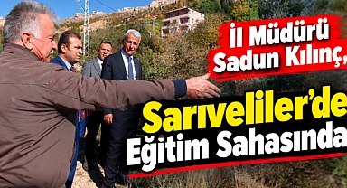 İl Müdürü Sadun Kılınç, Sarıveliler'de Eğitim Sahasında