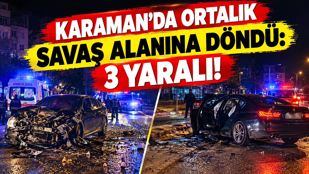 Karaman’da ortalık savaş alanına döndü: 3 yaralı