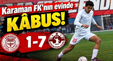 Karaman FK'nın evinde kâbus: 7-1