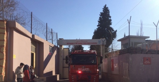 Cezaevinde yangın tatbikatı