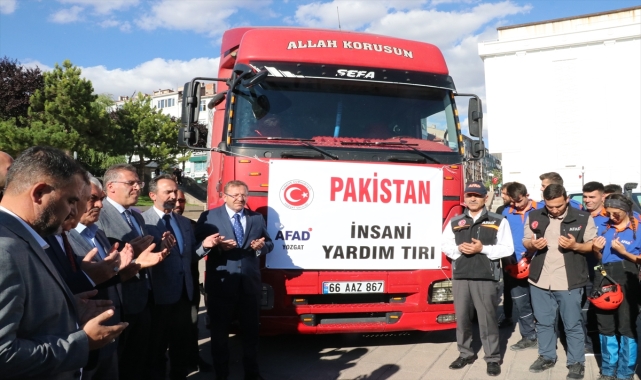 Yozgat'tan Pakistan'daki sel bölgesine yardım