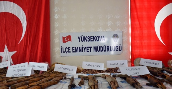 Teröristin gösterdiği alanda cephanelik çıktı