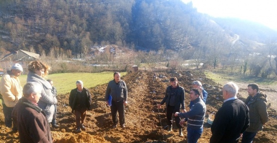 Bartın’da 2 köyde kızılcık bahçesi kuruldu