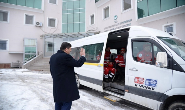 Kahramankazan'dan deprem bölgesindeki arama kurtarma çalışmalarına destek