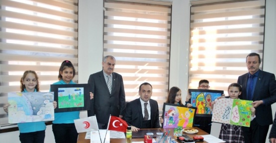 Çocuklar veremi çizdi