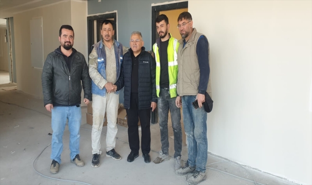 Başkan Büyükkılıç, Kanser Hastalarına Tedavi Sonrası Bakım Merkezi'ni inceledi