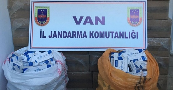 Van’da 156 bin paket kaçak sigara ele geçirildi.