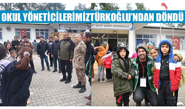 OKUL YÖNETİCİLERİMİZTÜRKOĞLU’NDAN DÖNDÜ