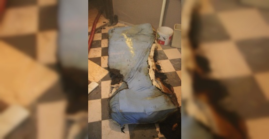 Kahramanmaraş’ta elektrik battaniyesi yangına sebep oldu