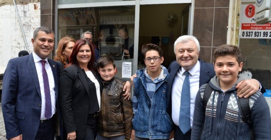 Başkan Çerçioğlu, Çine esnafı ve oda başkanlarını ziyaret etti