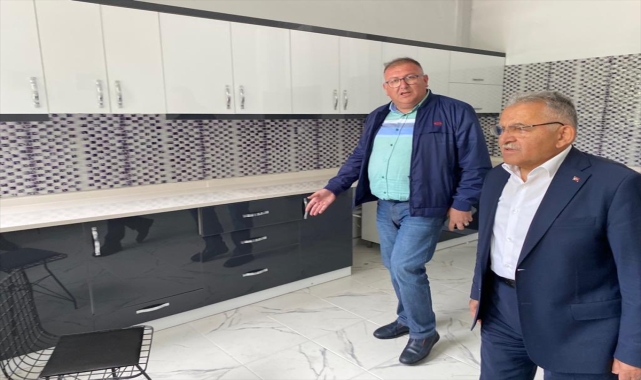 Başkan Büyükkılıç, Bünyan'da yapımı tamamlanan kadın kooperatifi binasını inceledi