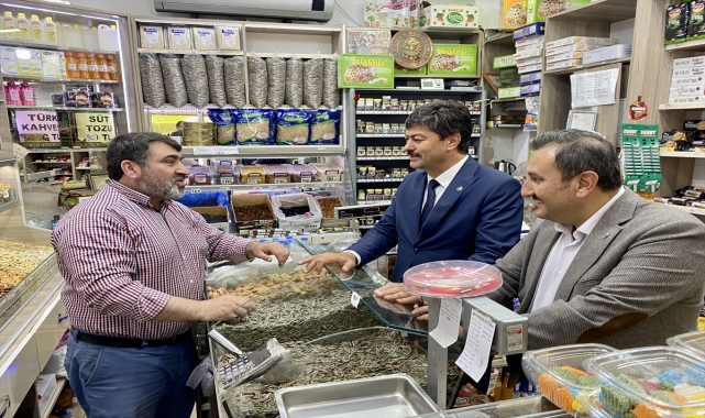 Kırşehir'de Cumhur İttifakı üyeleri esnafı ziyaret etti