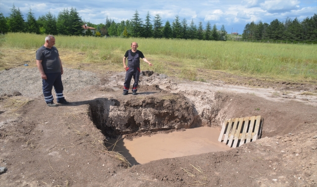 Kahramankazan'da çukura düşen köpek itfaiye ekiplerince kurtarıldı