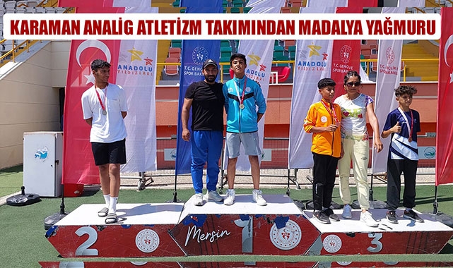 KARAMAN ANALİG ATLETİZM TAKIMINDAN MADALYA YAĞMURU
