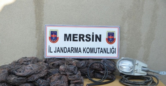 Mersin’de kablo hırsızlığı