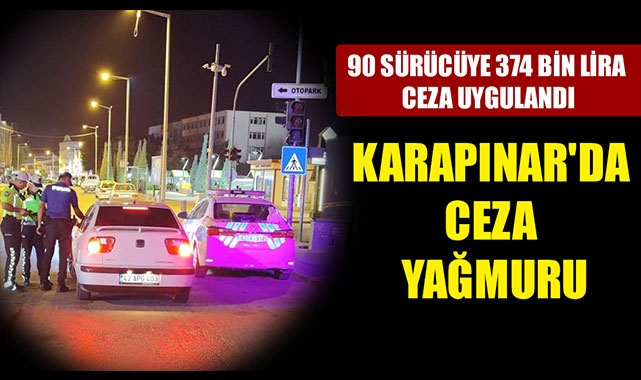 KARAPINAR'DA CEZA YAĞMURU