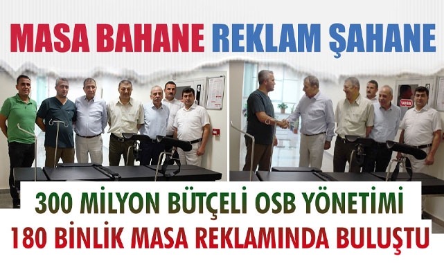 MASA REKLAMI KALIN YÖNETİME YAKIŞMADI