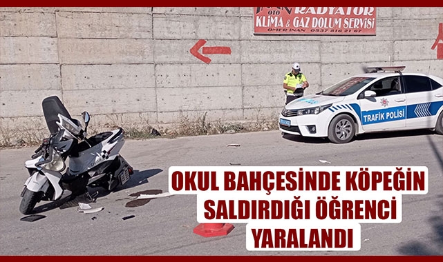OKUL BAHÇESİNDE KÖPEĞİN SALDIRDIĞI ÖĞRENCİ YARALANDI