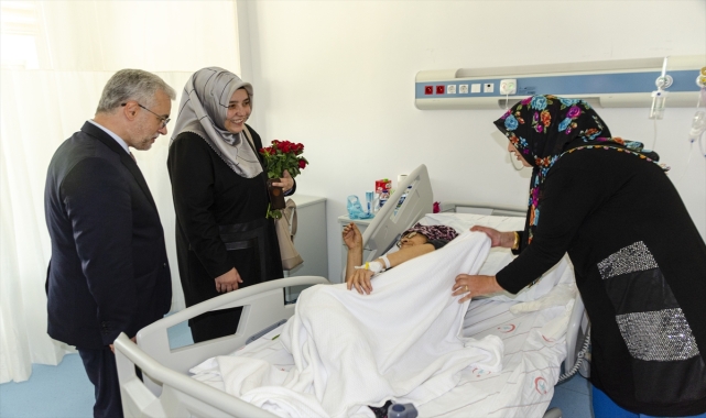 Kahramankazan Müftülüğü çalışanları, tedavi gören hastaları ziyaret etti