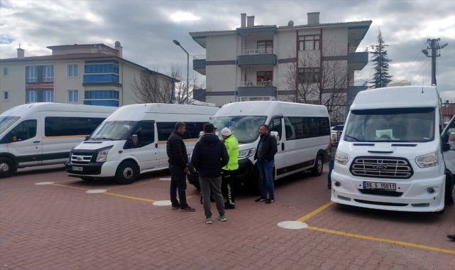 Beypazarı'nda öğrenci servisleri denetlendi