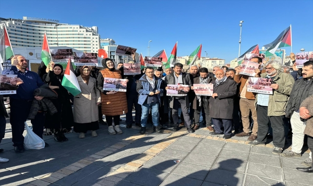 Kırşehir ve Kayseri'de İsrail'in Gazze'ye yönelik saldırıları protesto edildi