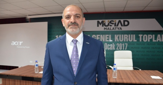 MÜSİAD Malatya Şubesinde başkan yeniden Hüseyin Kalan oldu