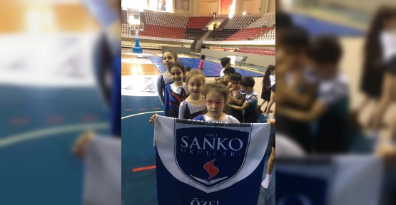 Özel Sanko Okulları, Jimnastik Şampiyonasında il ikinciliği kazandı
