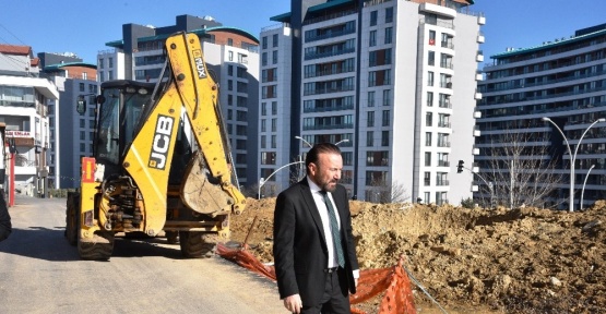 Başkan Doğan, park alanındaki çalışmaları inceledi