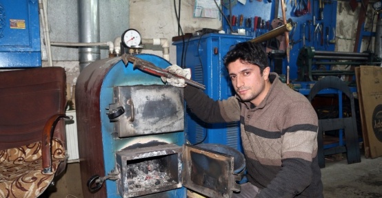 Ziraat mühendisi kalorifer kazanı üretti