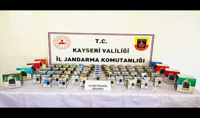 Kayseri'de 70 kaçak elektronik sigara ele geçirildi