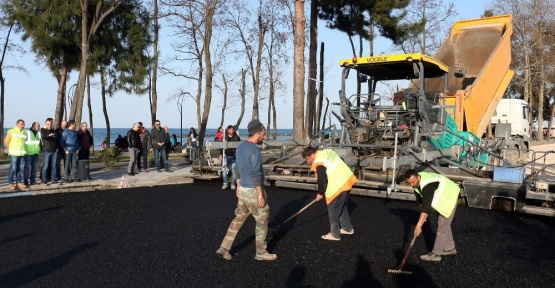 Ordu’da asfalt çalışması hız kesmiyor