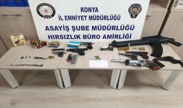 Konya'da yakalanan 3 hırsızlık şüphelisinden 1'i tutuklandı