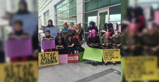 Öğrenciler hastanede kitap okudu