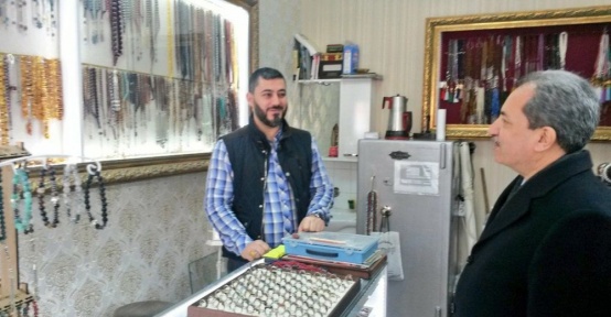 Başkan Akkaya, esnaf ziyaretlerini sürdürüyor