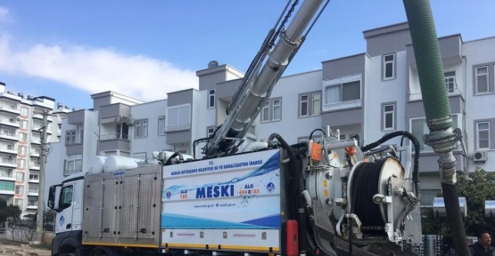 MESKİ, kanalizasyon şebekelerinin temizliğini yapıyor
